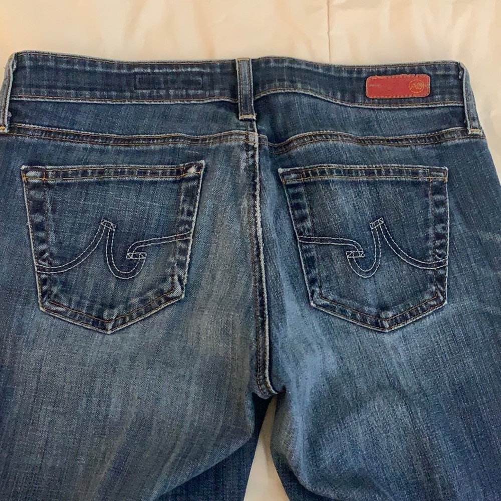 AG brand blue jeans